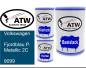 Preview: Volkswagen, Fjordblau P. Metallic 2C, 9099: 500ml Lackdose + 500ml Klarlack + 250ml Härter - Set, von ATW Autoteile West.